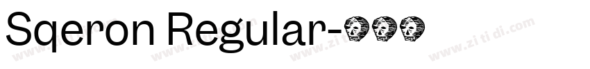Sqeron Regular字体转换